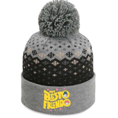 My Besto Friendo Kawaii Anime Saying Art The Baniff Cuffed Pom Beanie