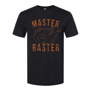 Master Baster Funny Turkey Print Happy Thanksgiving Day Softstyle CVC T-Shirt