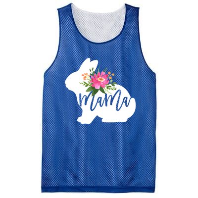 Mama Bunny Floral Mommy Bunny Easter Mom Gift Mesh Reversible Basketball Jersey Tank