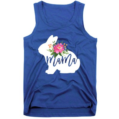 Mama Bunny Floral Mommy Bunny Easter Mom Gift Tank Top