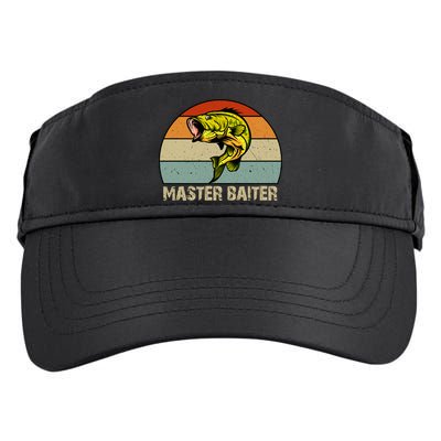 Master Baiter Funny Bass Fishing Funny Gift Dads Gift Adult Drive Performance Visor