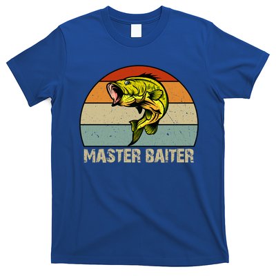 Master Baiter Funny Bass Fishing Funny Gift Dads Gift T-Shirt
