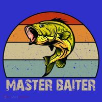 Master Baiter Funny Bass Fishing Funny Gift Dads Gift Tall T-Shirt