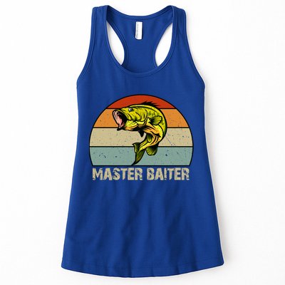 Master Baiter Funny Bass Fishing Funny Gift Dads Gift Womens Tank Top