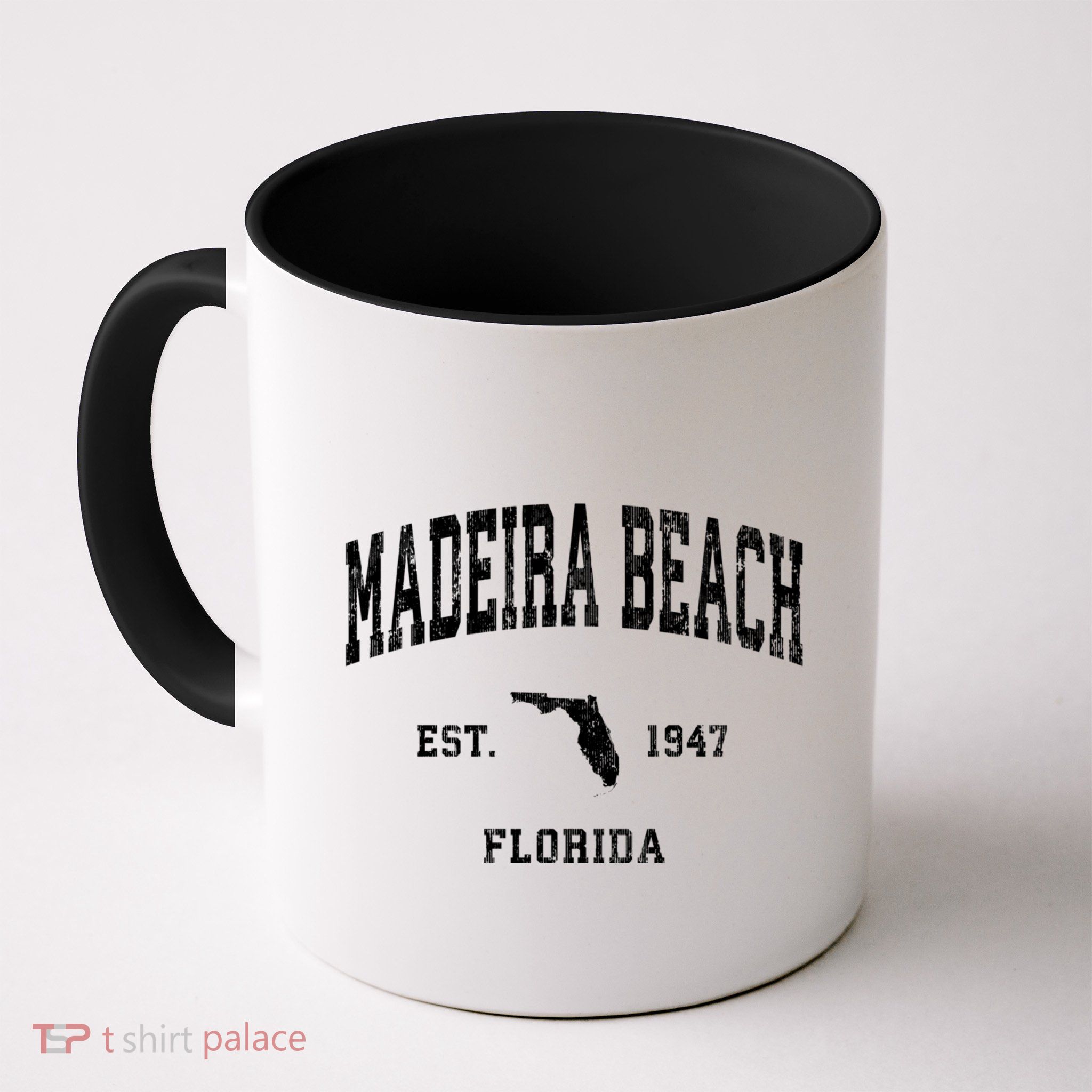 Madeira Beach Florida Fl Vintage Athletic Mug