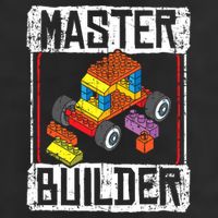 Master Builder For A Builder Block Building Blocks Bricks 7 Panel Mesh Trucker Snapback Hat