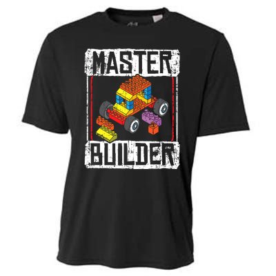 Master Builder For A Builder Block Building Blocks Bricks Cooling Performance Crew T-Shirt