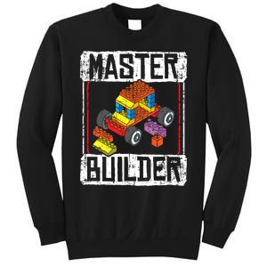 Master Builder For A Builder Block Building Blocks Bricks Sweatshirt