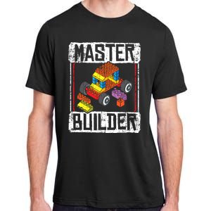 Master Builder For A Builder Block Building Blocks Bricks Adult ChromaSoft Performance T-Shirt