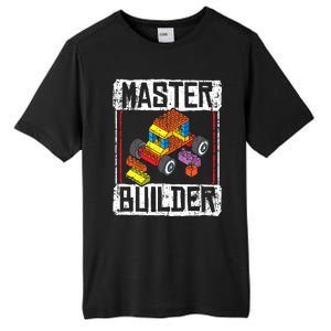 Master Builder For A Builder Block Building Blocks Bricks Tall Fusion ChromaSoft Performance T-Shirt