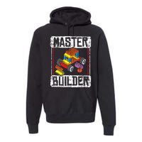 Master Builder For A Builder Block Building Blocks Bricks Premium Hoodie