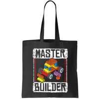 Master Builder For A Builder Block Building Blocks Bricks Tote Bag