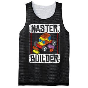 Master Builder For A Builder Block Building Blocks Bricks Mesh Reversible Basketball Jersey Tank