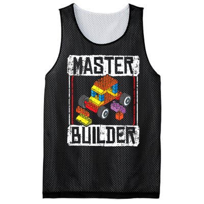 Master Builder For A Builder Block Building Blocks Bricks Mesh Reversible Basketball Jersey Tank