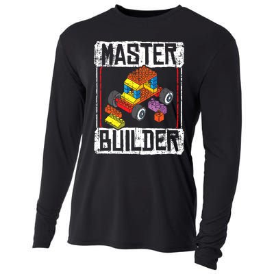 Master Builder For A Builder Block Building Blocks Bricks Cooling Performance Long Sleeve Crew