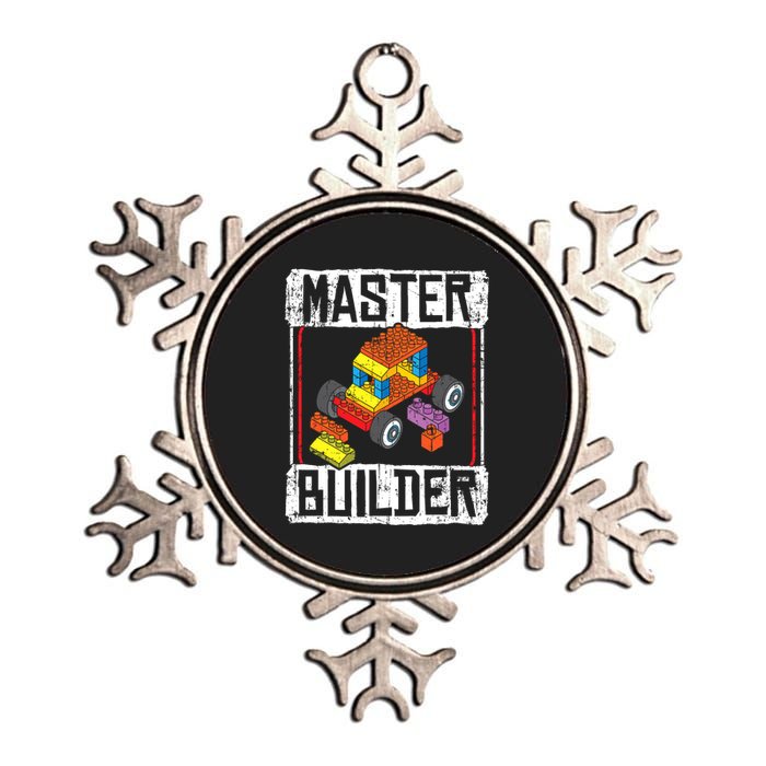 Master Builder For A Builder Block Building Blocks Bricks Metallic Star Ornament