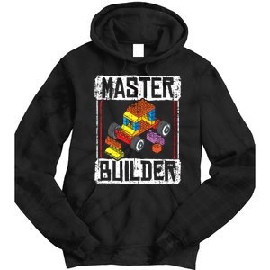 Master Builder For A Builder Block Building Blocks Bricks Tie Dye Hoodie