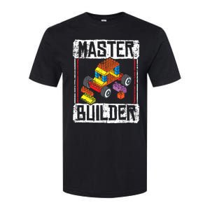 Master Builder For A Builder Block Building Blocks Bricks Softstyle CVC T-Shirt