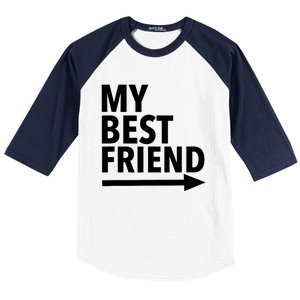 My Best Friend T With Arrow Left Baseball Sleeve Shirt