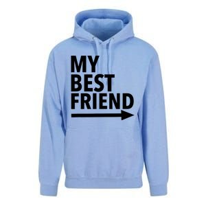 My Best Friend T With Arrow Left Unisex Surf Hoodie