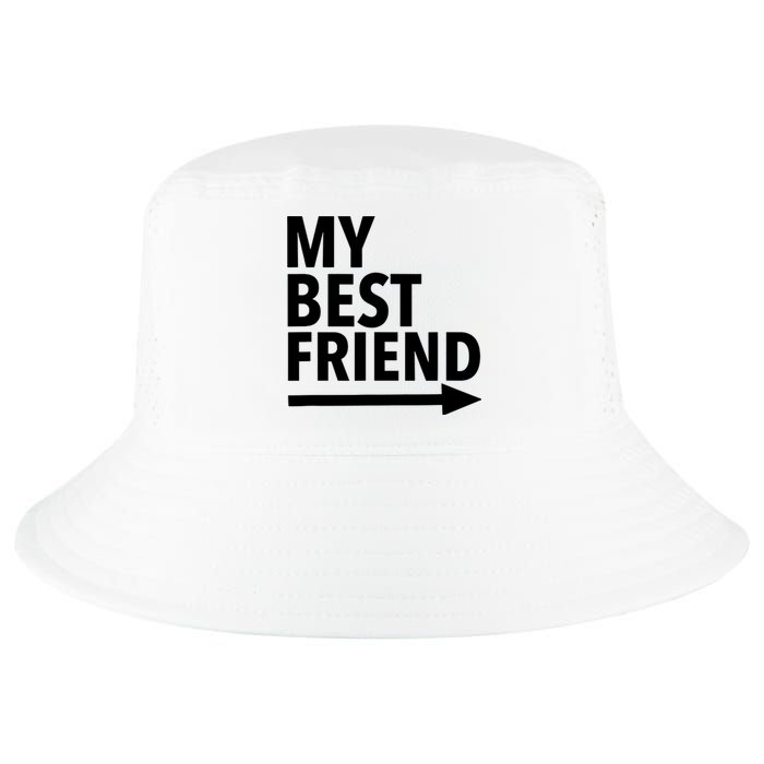 My Best Friend T With Arrow Left Cool Comfort Performance Bucket Hat