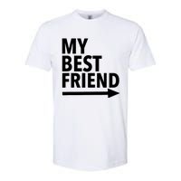 My Best Friend T With Arrow Left Softstyle CVC T-Shirt