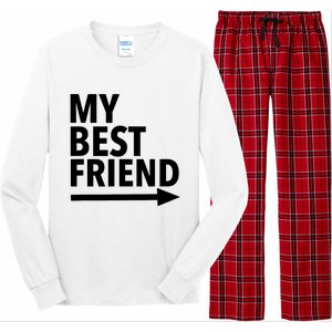 My Best Friend T With Arrow Left Long Sleeve Pajama Set