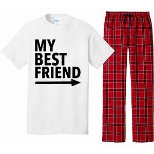 My Best Friend T With Arrow Left Pajama Set