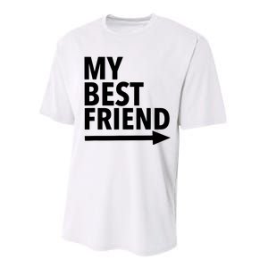 My Best Friend T With Arrow Left Performance Sprint T-Shirt