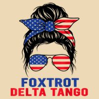 Messy Bun Foxtrots Deltas Tangos Bear Foxtrots Deltas Tango Drawstring Bag
