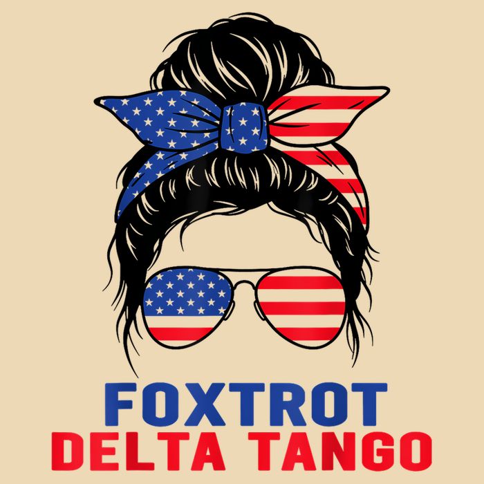 Messy Bun Foxtrots Deltas Tangos Bear Foxtrots Deltas Tango Drawstring Bag