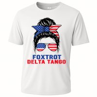 Messy Bun Foxtrots Deltas Tangos Bear Foxtrots Deltas Tango Cooling Performance Crew T-Shirt