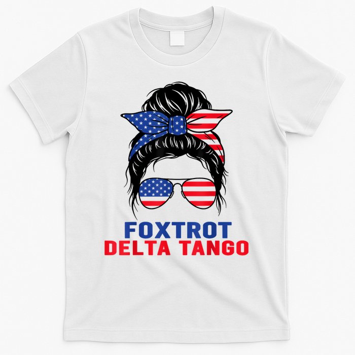 Messy Bun Foxtrots Deltas Tangos Bear Foxtrots Deltas Tango T-Shirt