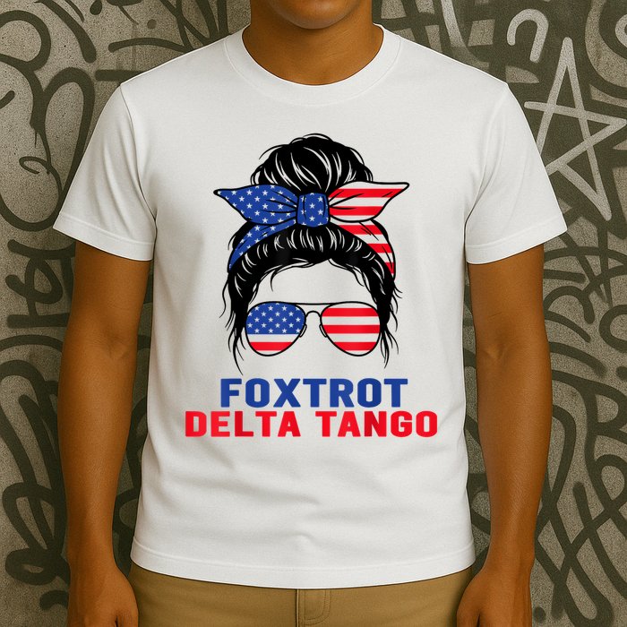 Messy Bun Foxtrots Deltas Tangos Bear Foxtrots Deltas Tango T-Shirt
