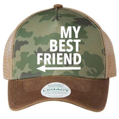 My Best Friend T With Arrow Right Legacy Tie Dye Trucker Hat