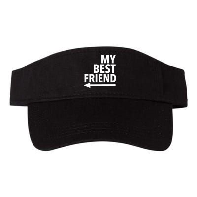 My Best Friend T With Arrow Right Valucap Bio-Washed Visor