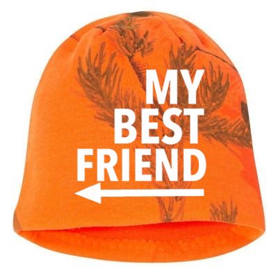 My Best Friend T With Arrow Right Kati - Camo Knit Beanie