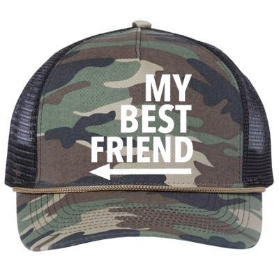 My Best Friend T With Arrow Right Retro Rope Trucker Hat Cap