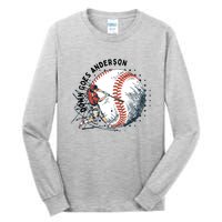 Meme Baseball Funny Down Goes Anderson Tall Long Sleeve T-Shirt