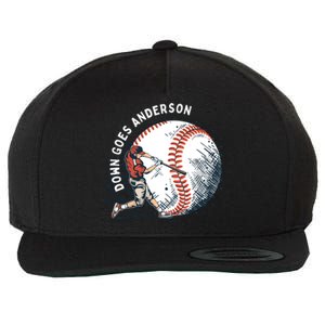 Meme Baseball Funny Down Goes Anderson Wool Snapback Cap