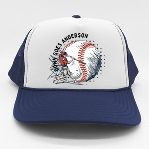 Meme Baseball Funny Down Goes Anderson Trucker Hat