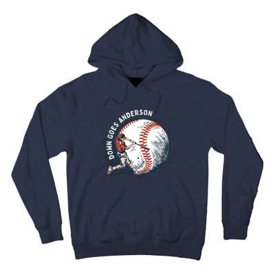 Meme Baseball Funny Down Goes Anderson Tall Hoodie