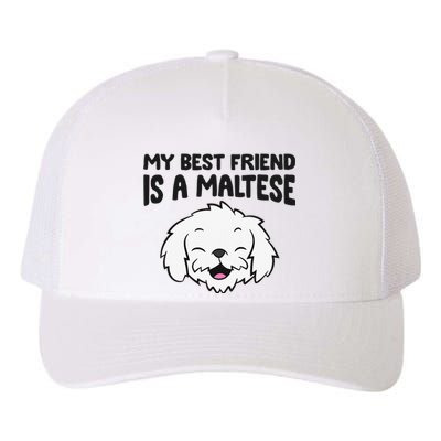 My Best Friend Is A Maltese Dog Yupoong Adult 5-Panel Trucker Hat