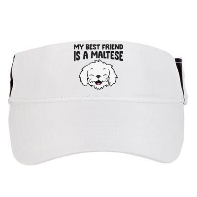 My Best Friend Is A Maltese Dog Adult Drive Performance Visor