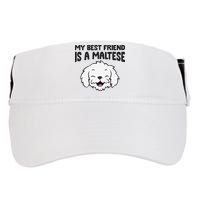 My Best Friend Is A Maltese Dog Adult Drive Performance Visor