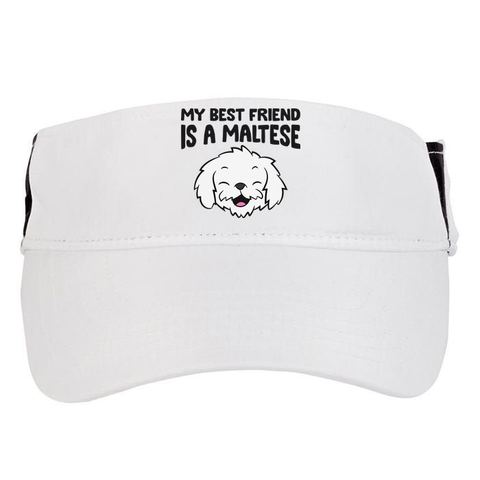 My Best Friend Is A Maltese Dog Adult Drive Performance Visor