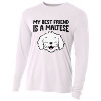 My Best Friend Is A Maltese Dog Cooling Performance Long Sleeve Crew