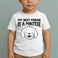 My Best Friend Is A Maltese Dog Toddler T-Shirt