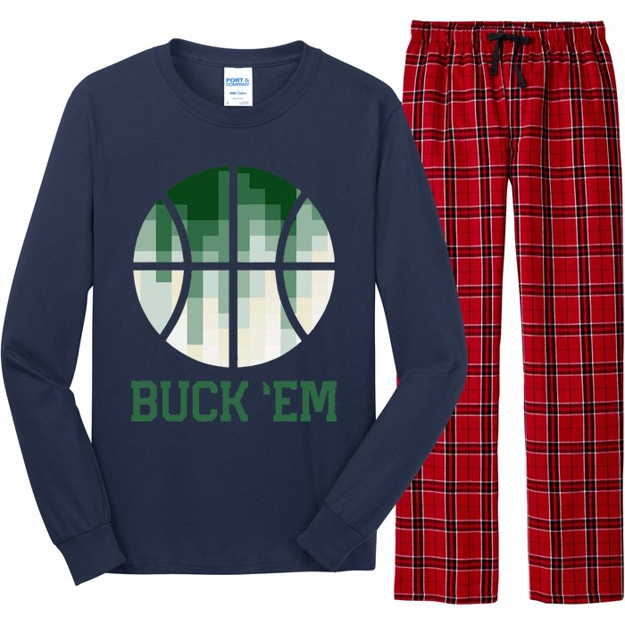 Milwaukee Basketball Fan Long Sleeve Pajama Set