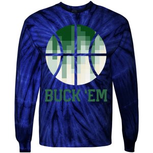 Milwaukee Basketball Fan Tie-Dye Long Sleeve Shirt